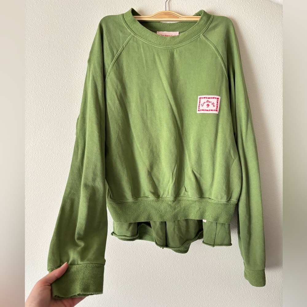 Lisa Says Gah! Green Cotton Pullover Sweatshirt & Shorts Set